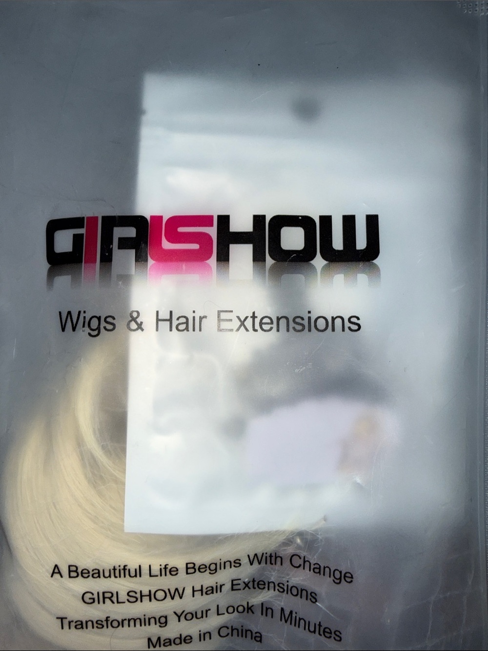 GirlShow Blonde Hair Extensions - Natural Mix Blonde NWT - Picture 2 of 11